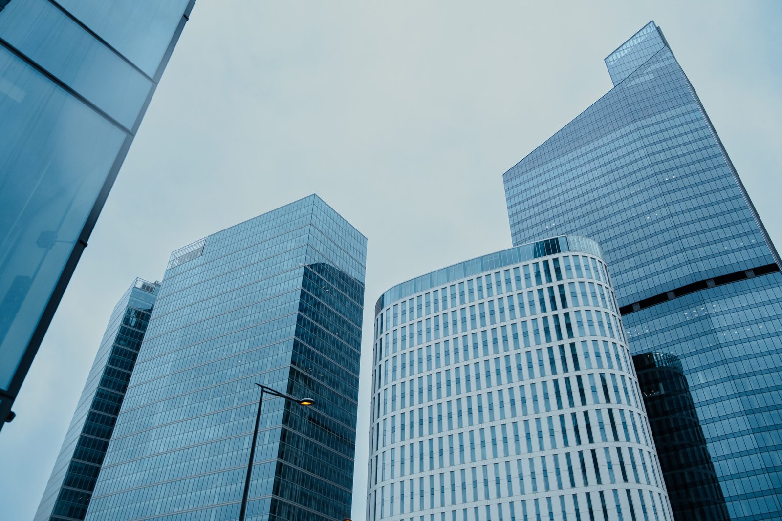 there is a glass building center – May 27, 2022. Warsaw, Poland.